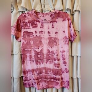 Women's Hanes Comfort Soft Pink TieDye Tshirt Size Small